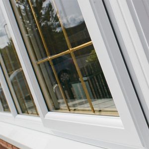 Triple glazing with leaded details