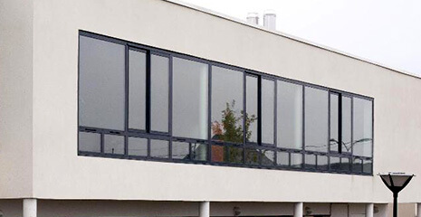 Black aluminium slimline windows