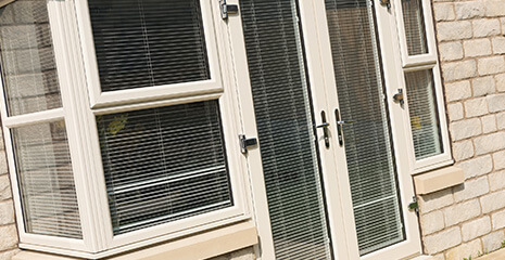 Cream uPVC french doors