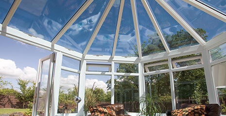 Victorian conservatory interior view
