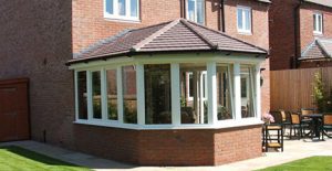 Victorian conservatory with a tiled roof