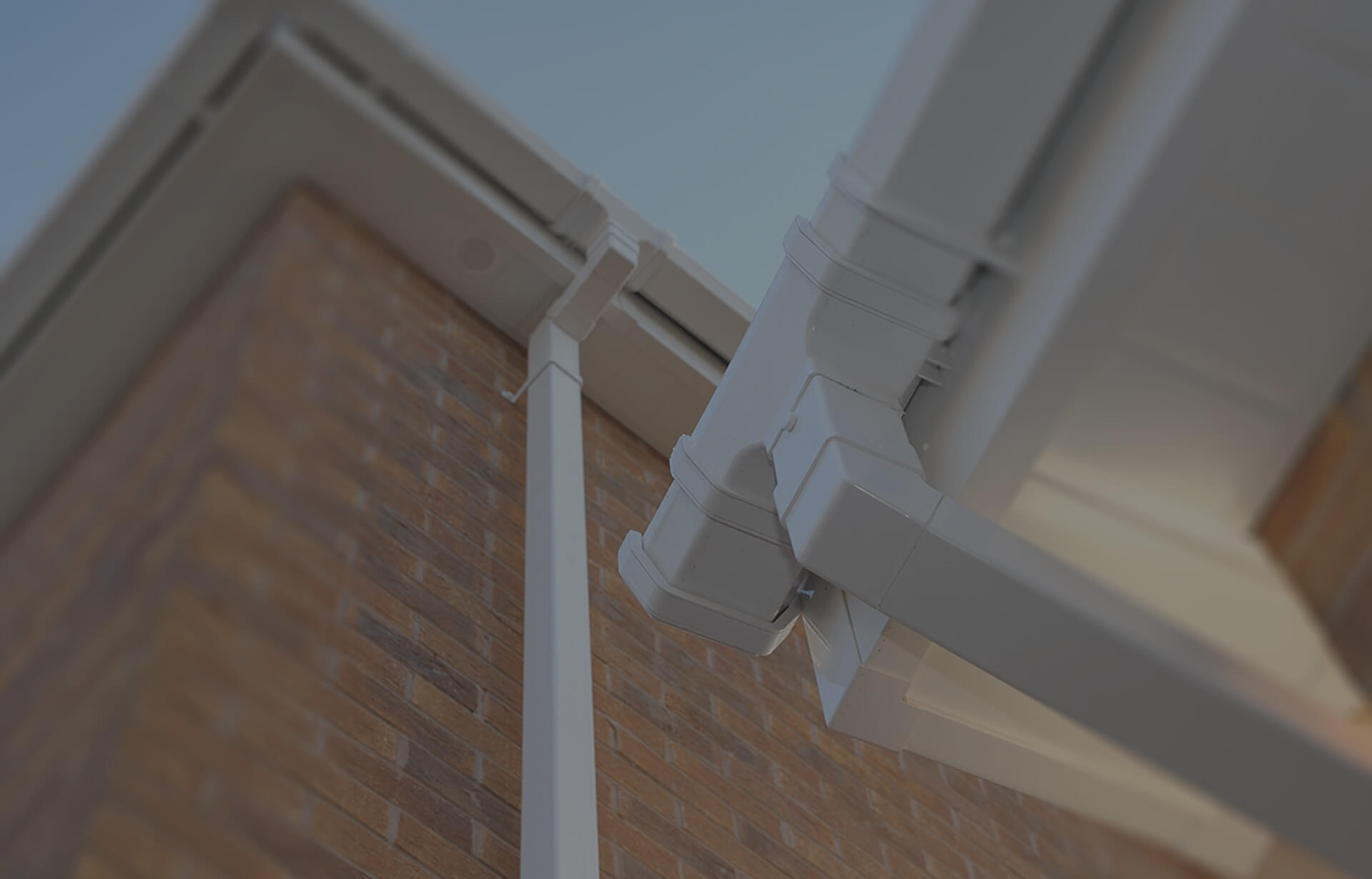 White uPVC roofline and guttering