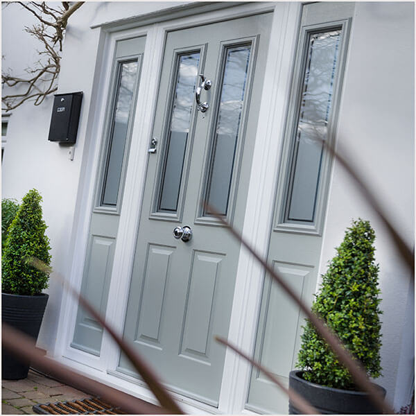 Composite door grey