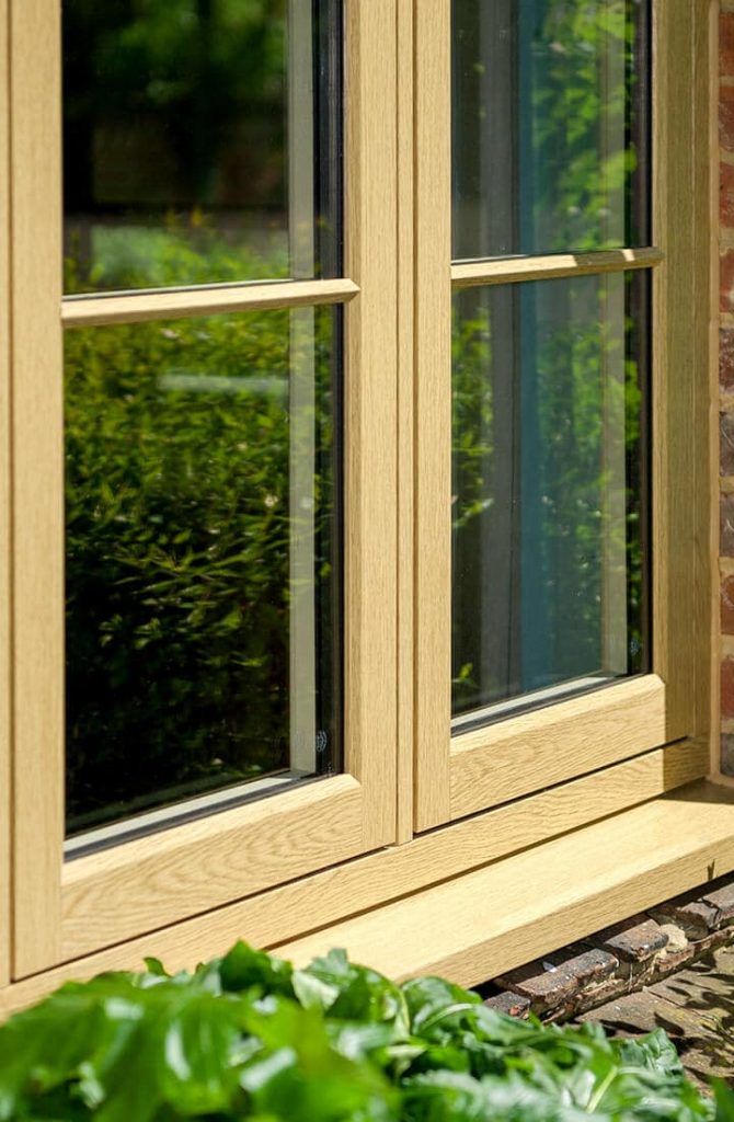 Wooden double glazing