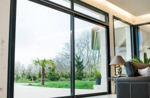 Black Sliding Patio Door